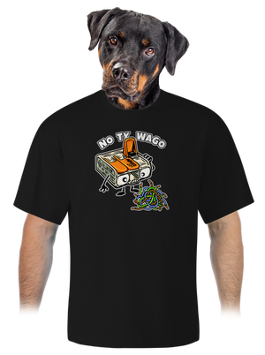 Wago svorka unisex tričko oversized Black