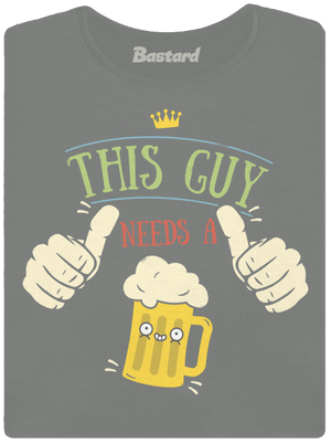 This guy needs a beer dámske tričko Dark Gray Melange