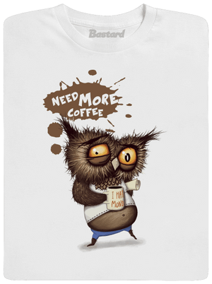 Need more coffee pánske dlhý rukáv White