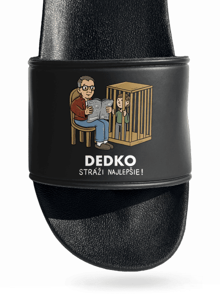 Dedko stráži najlepšie šľapky Black