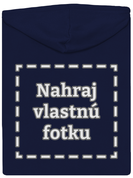 Vlastná potlač pánska mikina na zips Navy