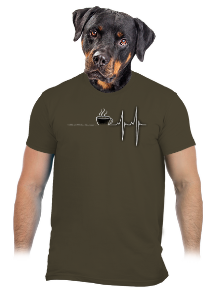 Coffee help pánske tričko Urban Khaki