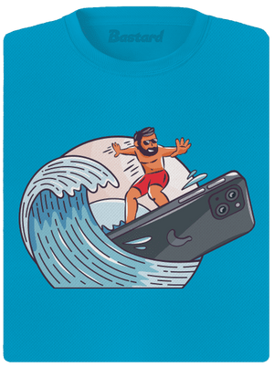 Som surfer dámske športové tričko Blue Atol