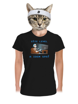 Ešte level dámske športové tričko Black