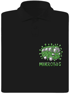 Mikrobus pánska polokošeľa Black