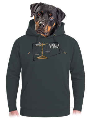 Mačací horoskop: Váhy unisex mikina premium Charcoal