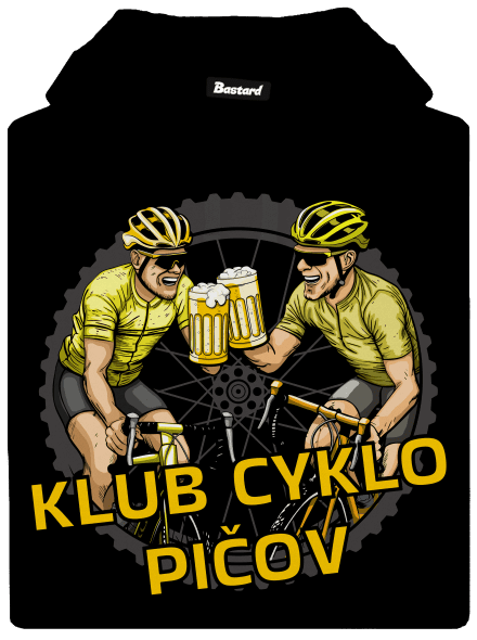 Klub cyklo pičov dámska mikina klokanka Black
