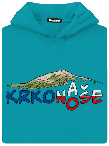 Krkonoše detská mikina klokanka Hawaiian Blue