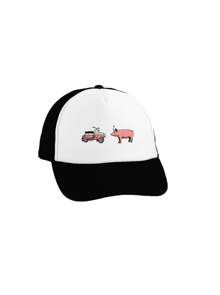 Prasata šiltovka truckerka Black cap