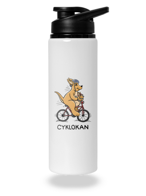 Cyklokan flaša na vodu White