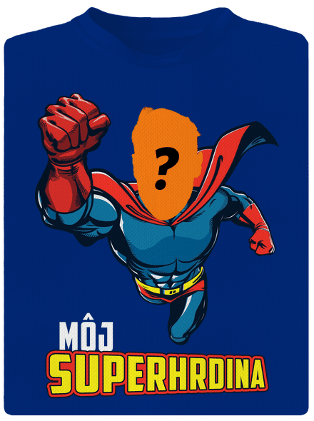 Môj superhrdina pánske športové tričko Royal Blue Mal