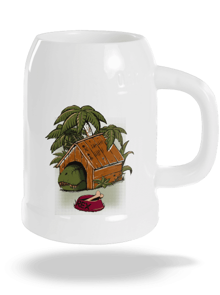 Pozor pes polliter White