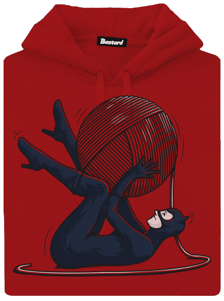 Catwoman dámska mikina klokanka Red Mal