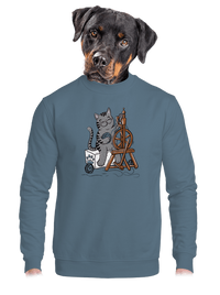 unisex mikina bez kapucne