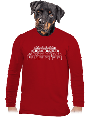 Cimrman: Debil, blbeček pánske dlhý rukáv Red