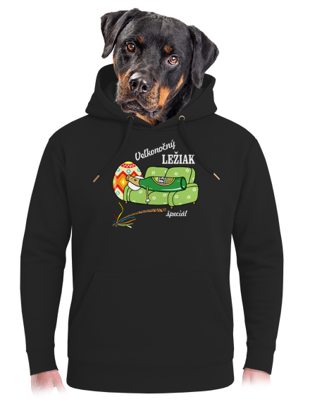 Veľkonočný ležiak unisex mikina premium Dark Black