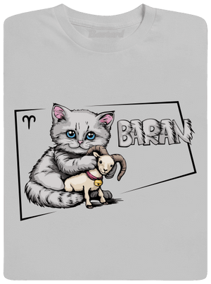 Mačací horoskop: Baran pánske tričko Pacific Grey