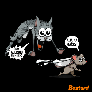Alergická mačka a myš