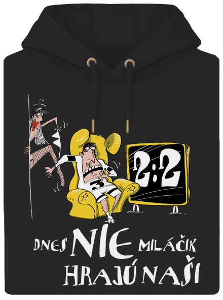 Hrajú naši unisex mikina premium Dark Black