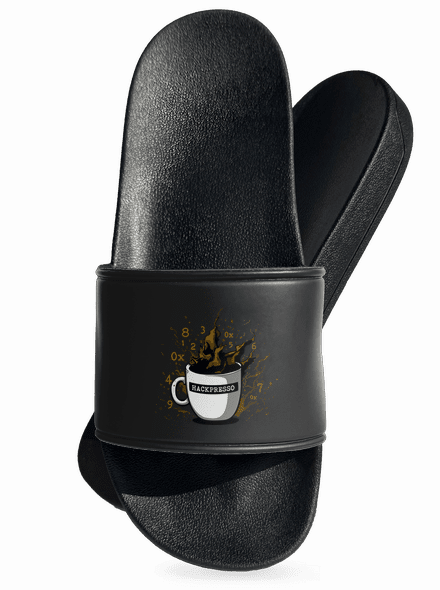 Hackpresso  šľapky Black