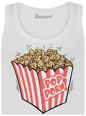Popporn dámske tielko klasické White