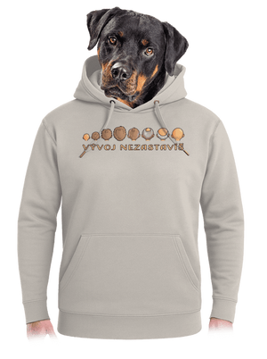 Vývoj nezastavíš unisex mikina premium Pastel Macchiato