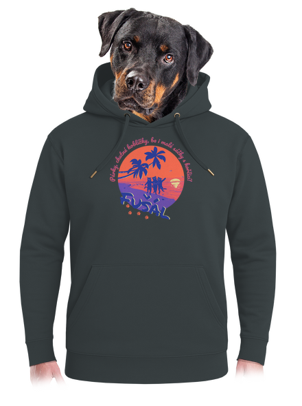 Fušál unisex mikina premium Charcoal
