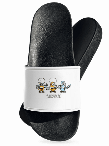 Pivoni šľapky White