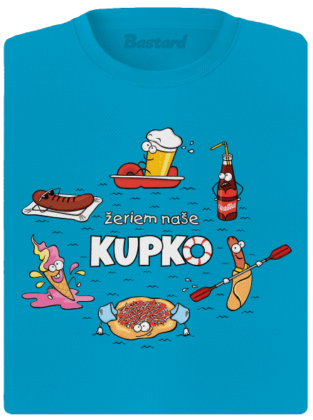 Slovenské kupko dámske športové tričko Blue Atol