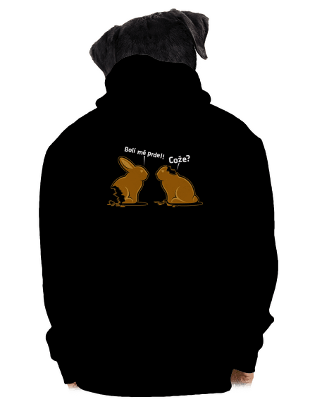 Bolí ma prdel pánska mikina na zips Black