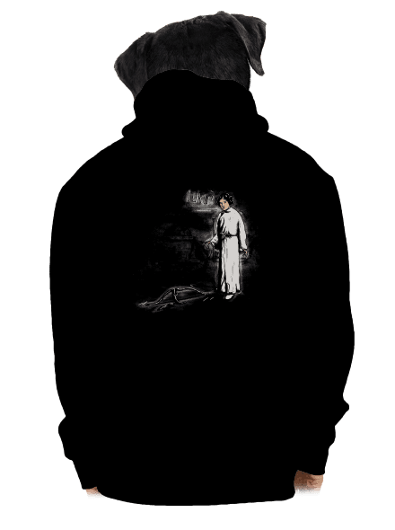 Luke a Leia pánska mikina na zips Black
