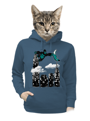 dámska mikina klokanka