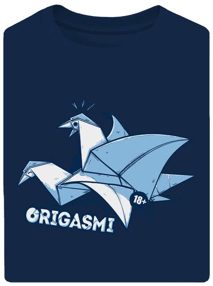 Origasmi unisex tričko oversized Midnight Blue