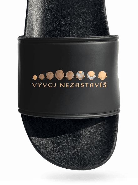 Vývoj nezastavíš šľapky Black