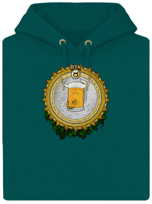 Pivný horoskop: Býk unisex mikina premium Emerald Green