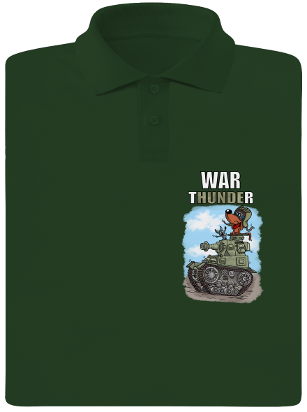 War Hunde pánska polokošeľa Bottle Green Mal
