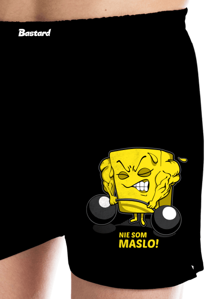 Nie som maslo pánske trenky Black