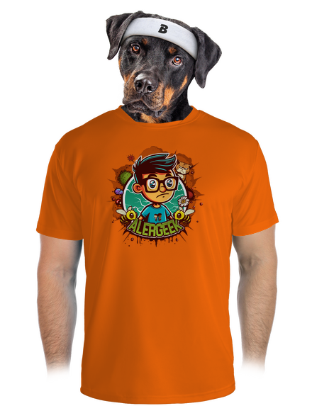Alergeek pánske športové tričko Neon Orange