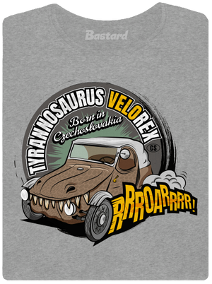 Tyrannosaurus Velorex dámske tričko Dark Gray Melange