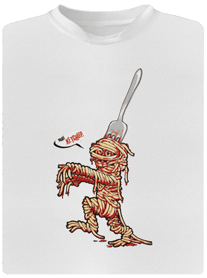 Špagety detské športové tričko White