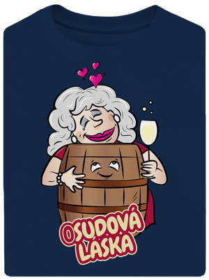 Osudová láska unisex tričko oversized Midnight Blue