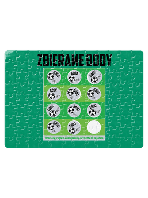 Zbierame body - futbal puzzle White