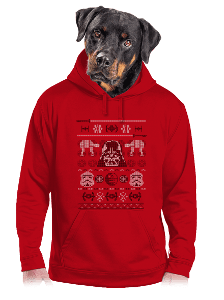 Vader na svetri pánska mikina klokanka Red