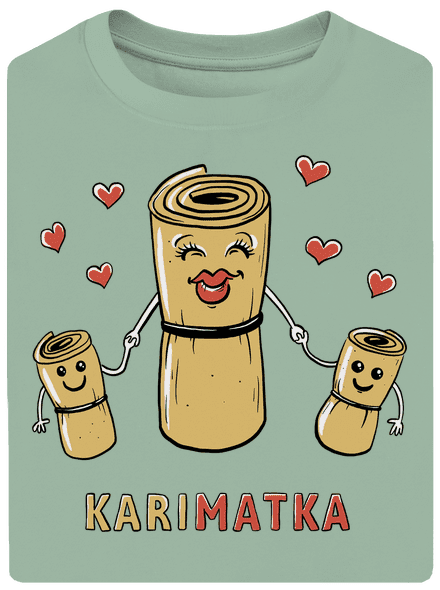 Karimatka unisex tričko oversized Sage