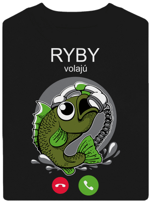 Ryby volají unisex mikina bez kapucne Black