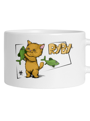 Mačací horoskop: Ryby hrnček makronka White