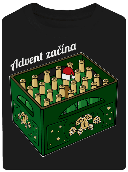 Advent začína unisex tričko oversized Black