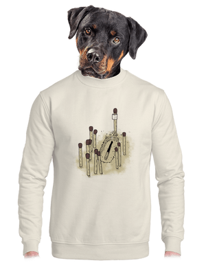 unisex mikina bez kapucne