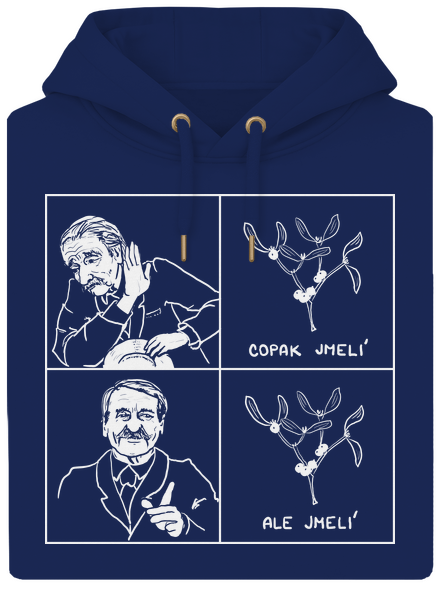 Cimrman: Copak jmelí unisex mikina premium Navy