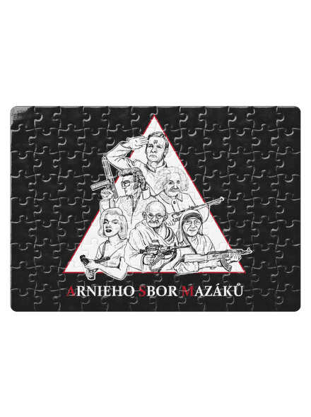 Arnieho sbor mazáků puzzle White
